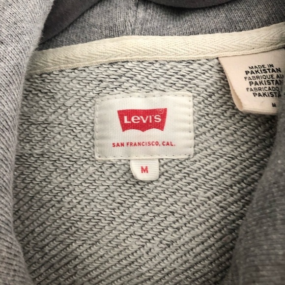 Levi’s  size medium gray Cotton hoodie sweatshirt - Picture 10 of 13